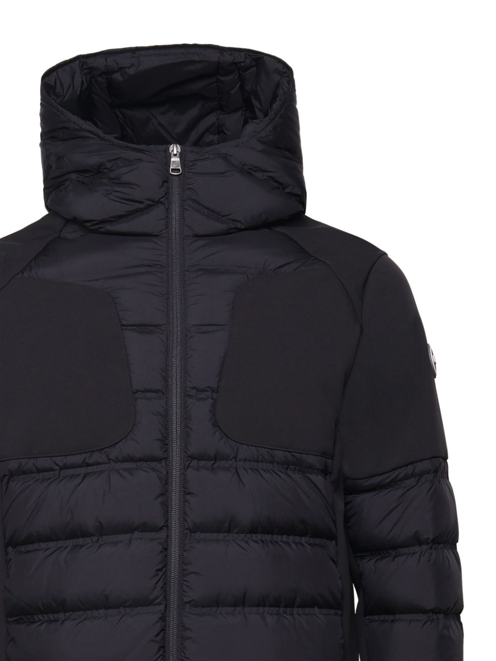 logo-appliqué padded jacket
