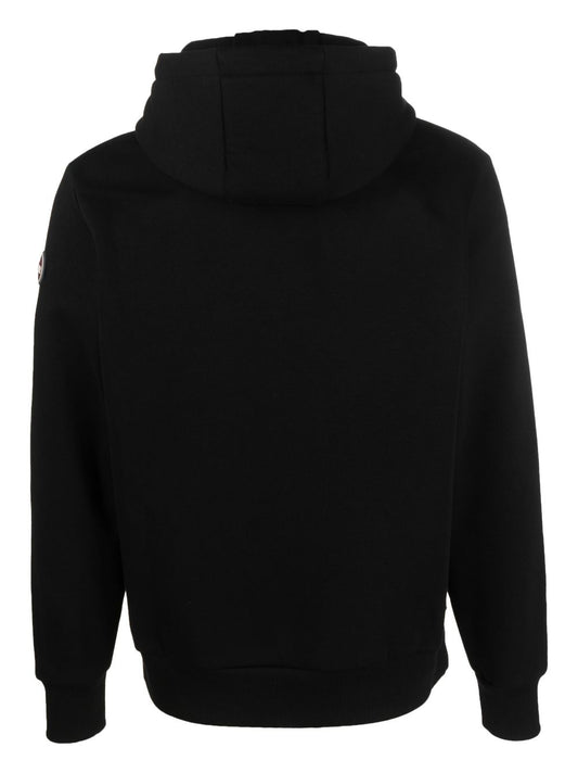 logo-patch long-sleeve hoodie