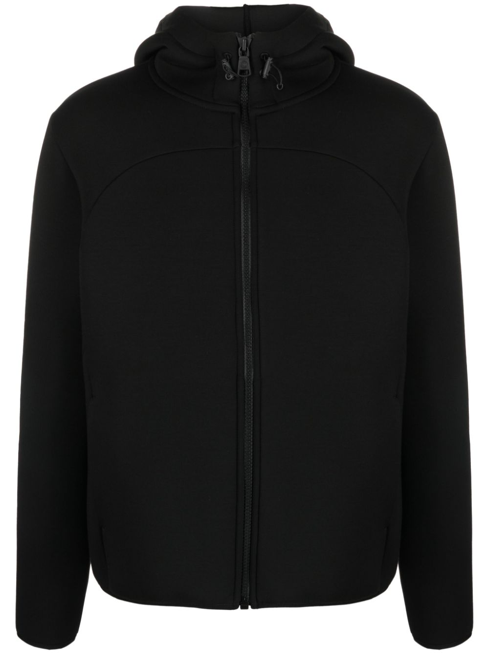 logo-appliqué zip-up hoodie