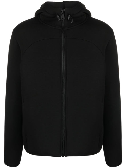 logo-appliqué zip-up hoodie