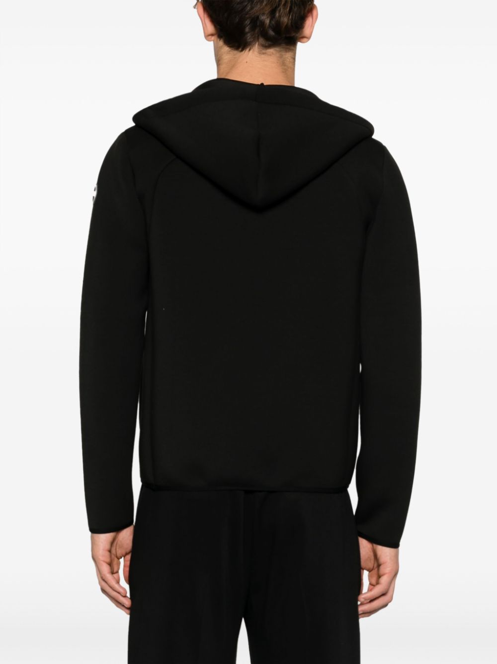 logo-appliqué zip-up hoodie