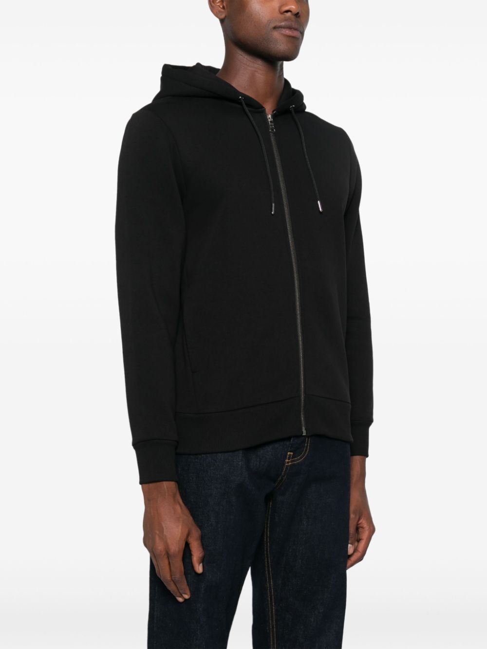 logo-appliqué zip-up hoodie