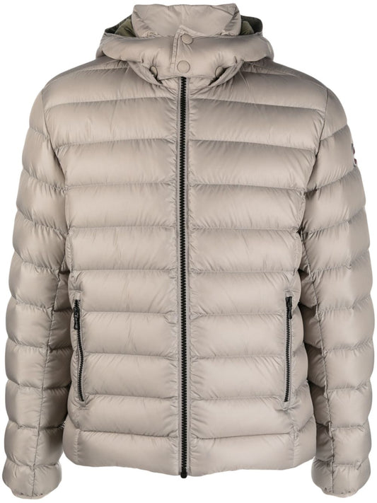 logo-patch padded jacket