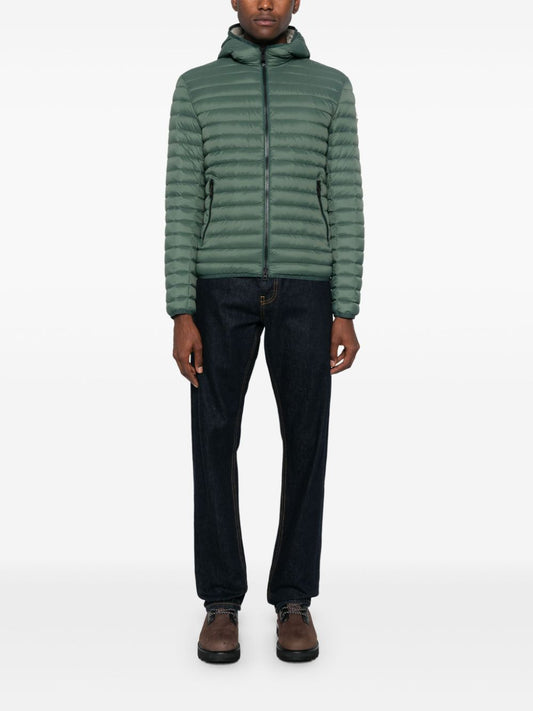 hooded down jacket