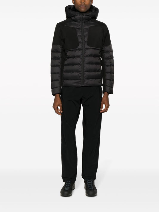 hooded zip-up padded jacket