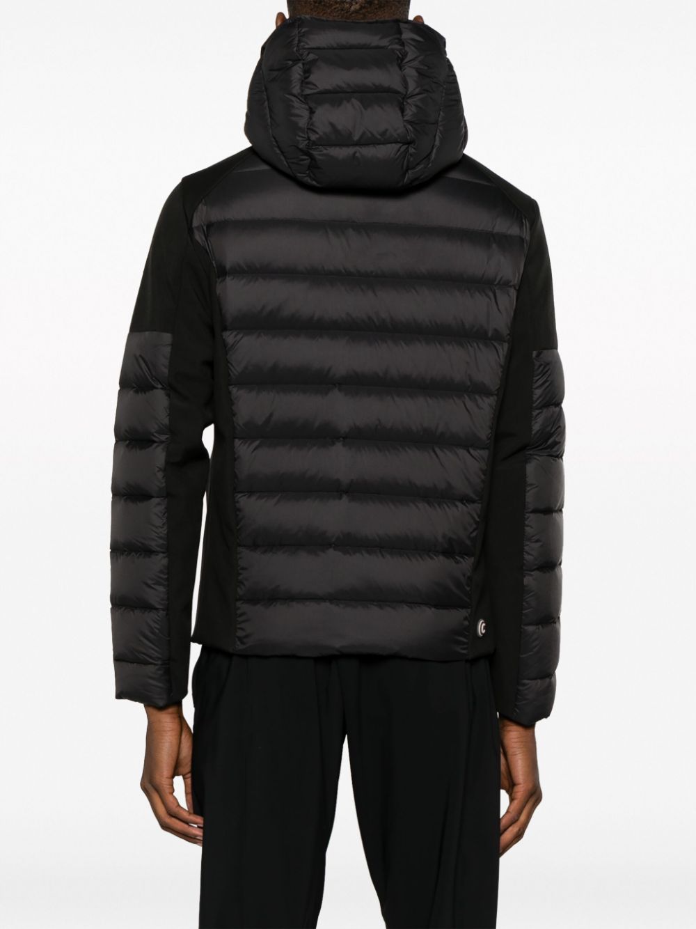 hooded zip-up padded jacket