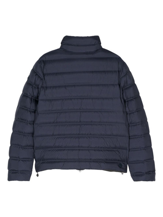 rubberised-logo puffer jacket