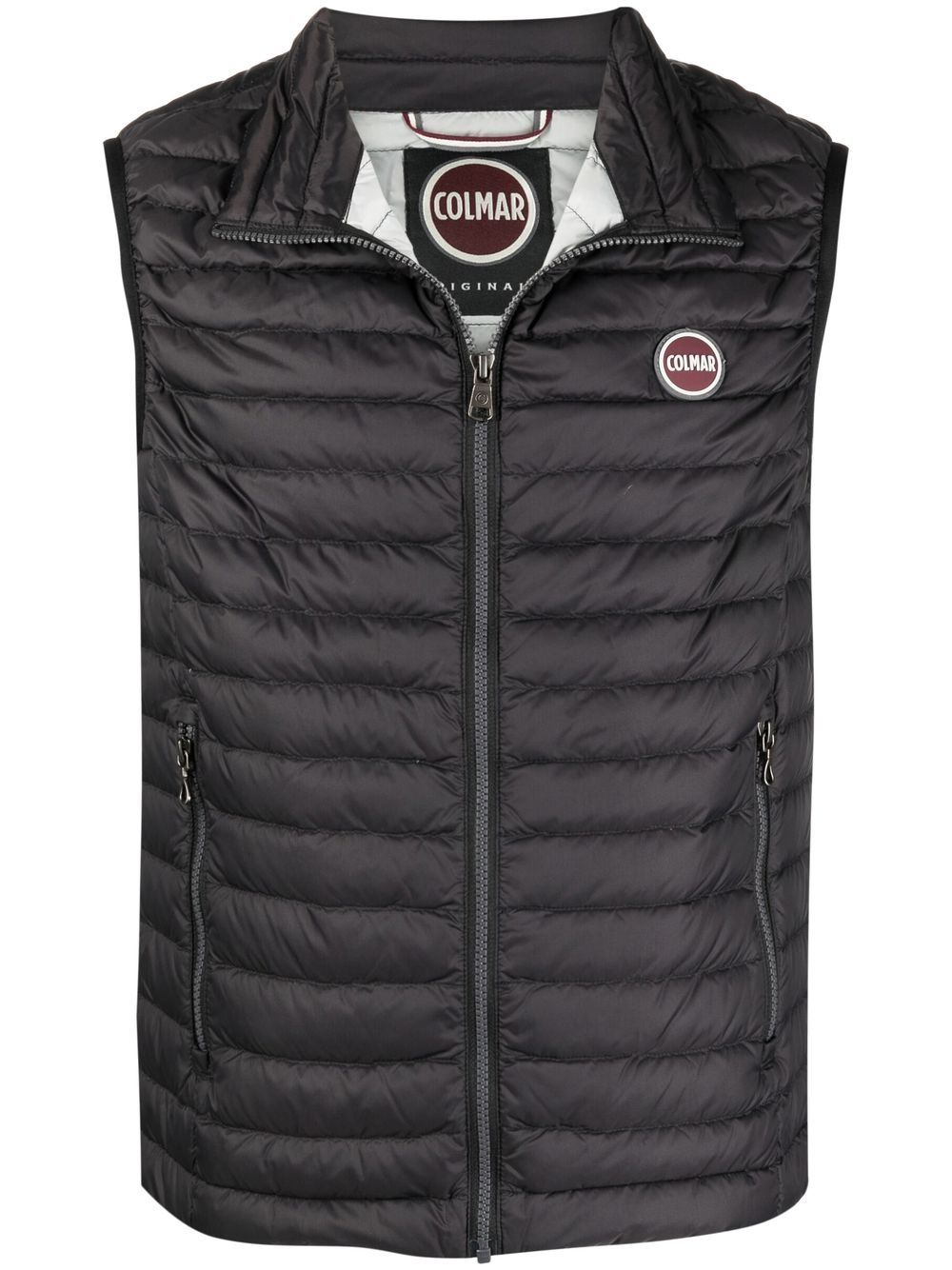 gilet matelassé avec patch logo
