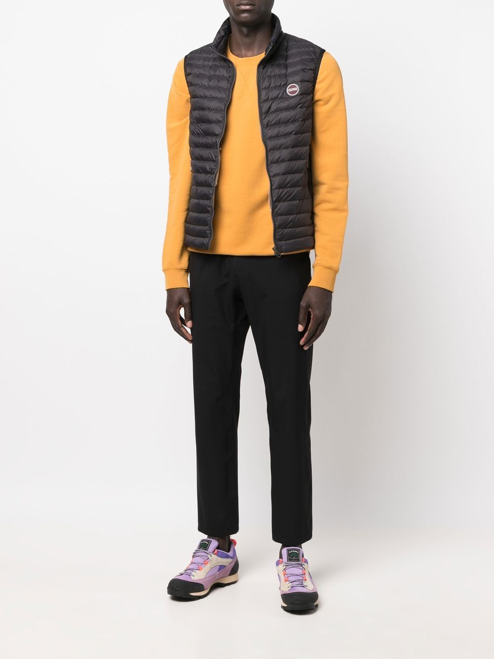 gilet matelassé avec patch logo