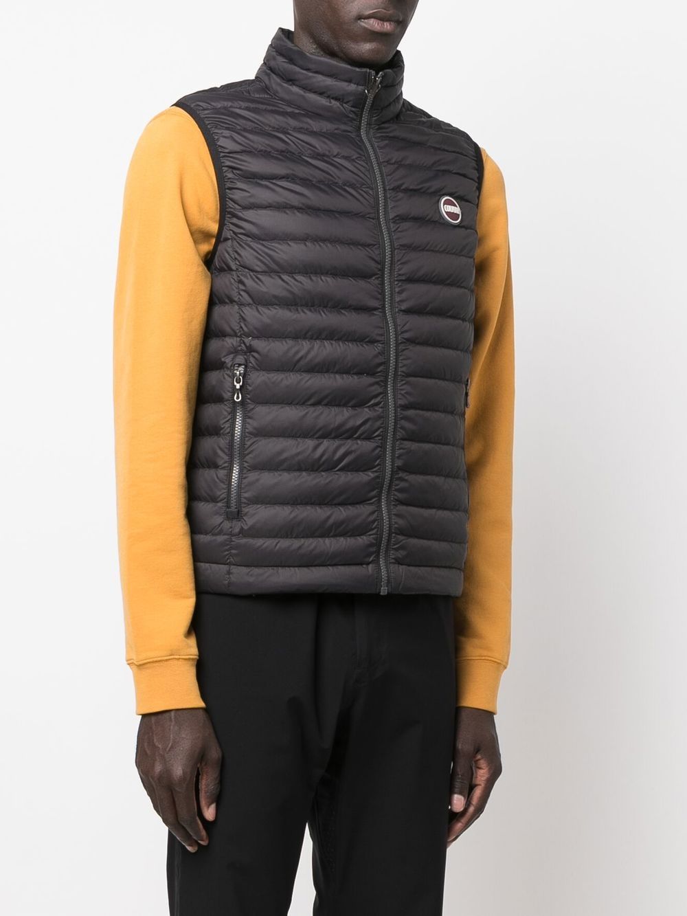 gilet matelassé avec patch logo