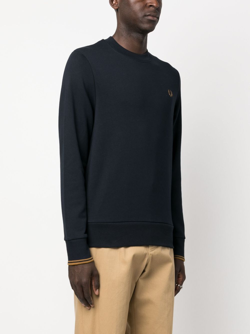 logo-embroidered cotton sweatshirt