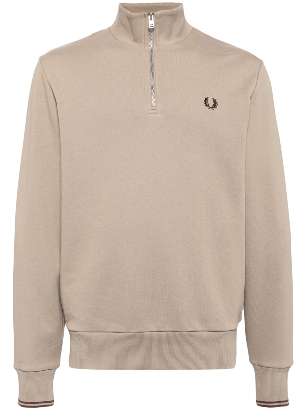 logo-embroidered high-neck sweater