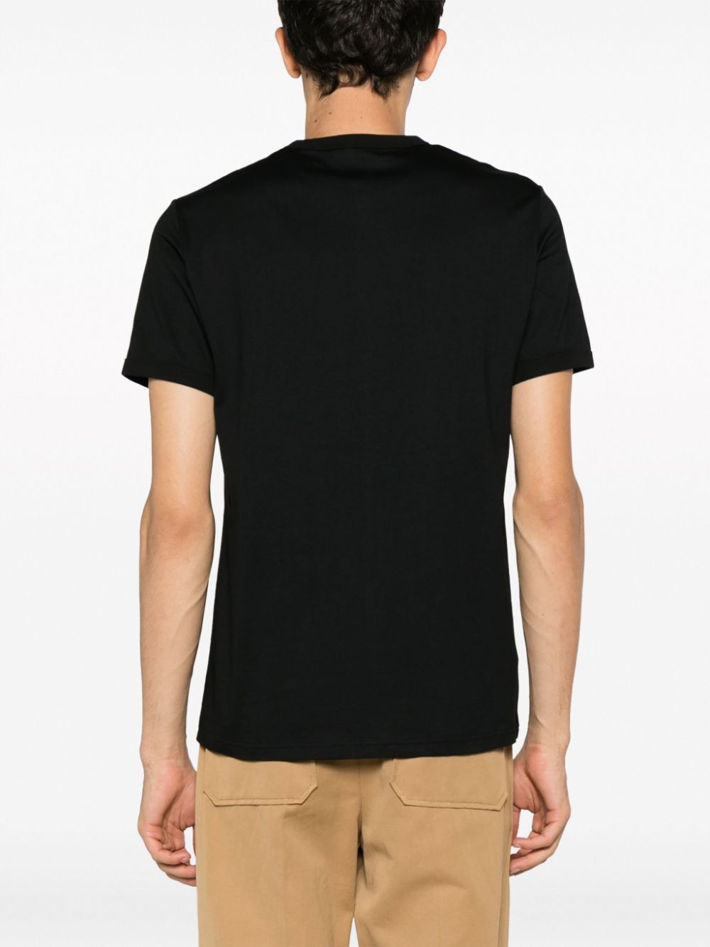 logo-embroidered cotton T-shirt