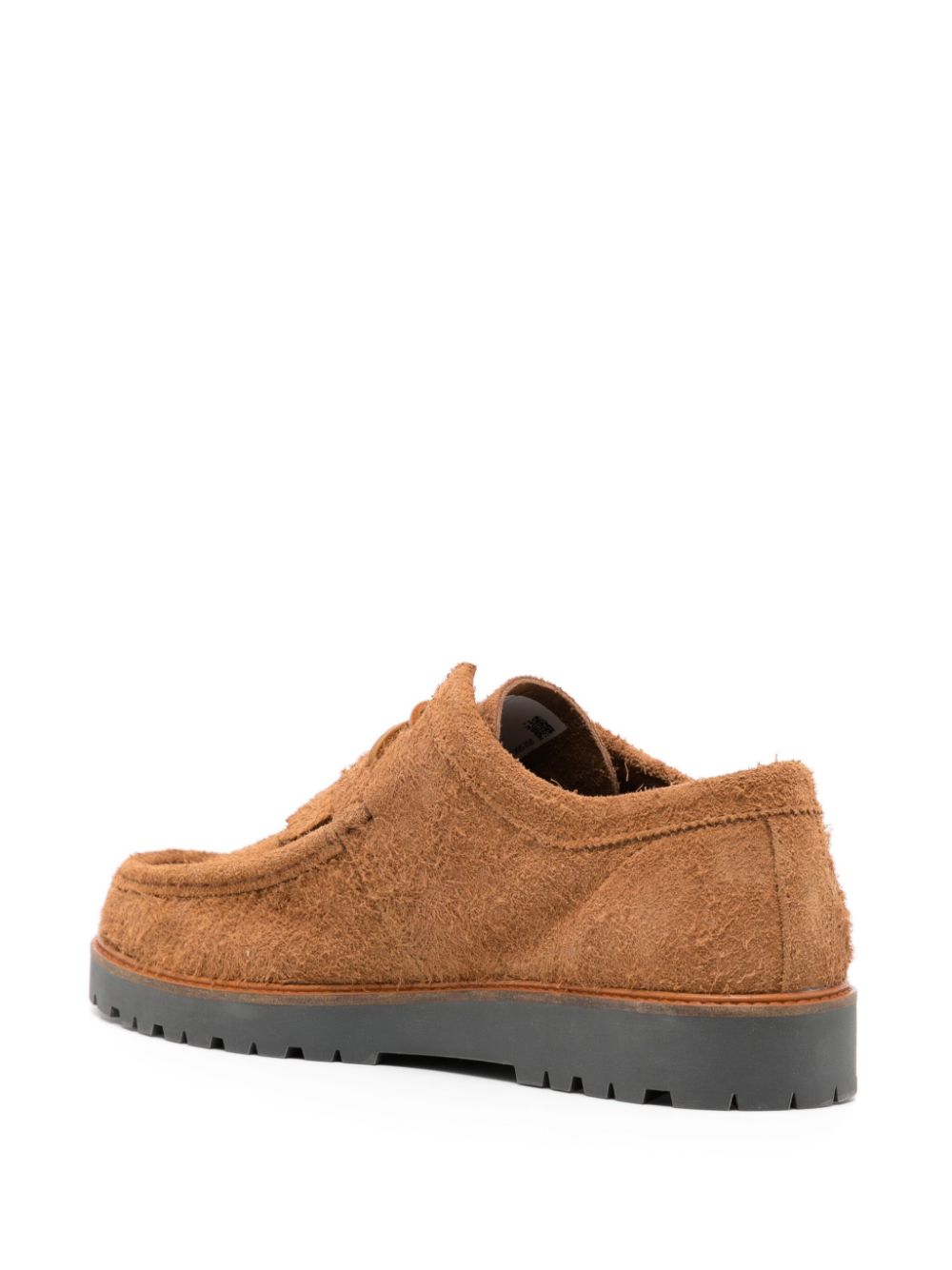 mocassins en daim à détails de pompons