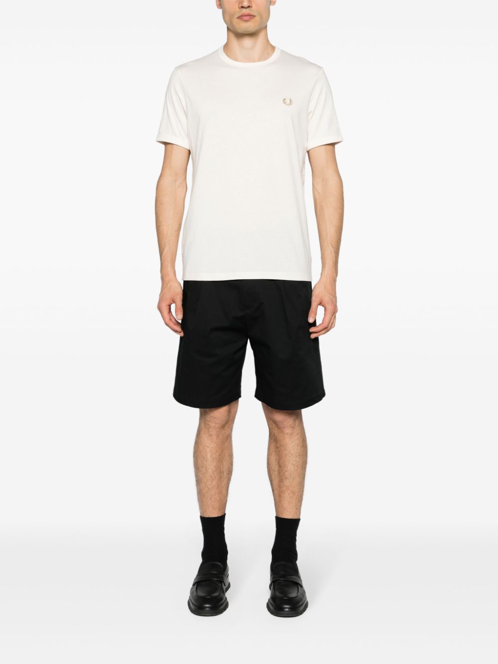 logo-embroidered cotton T-shirt