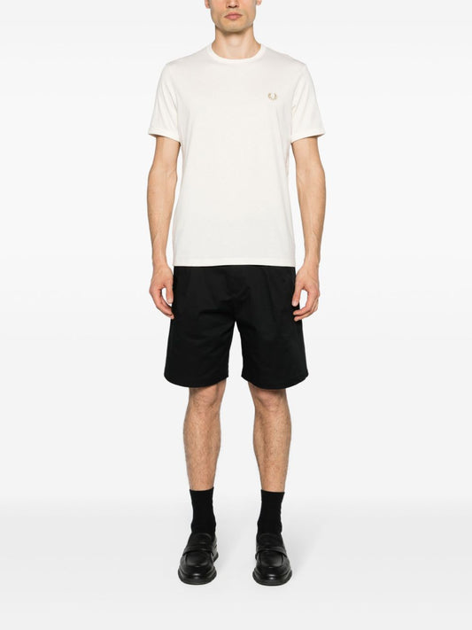 logo-embroidered cotton T-shirt