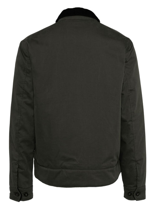 veste bomber zippée avec logo brodé