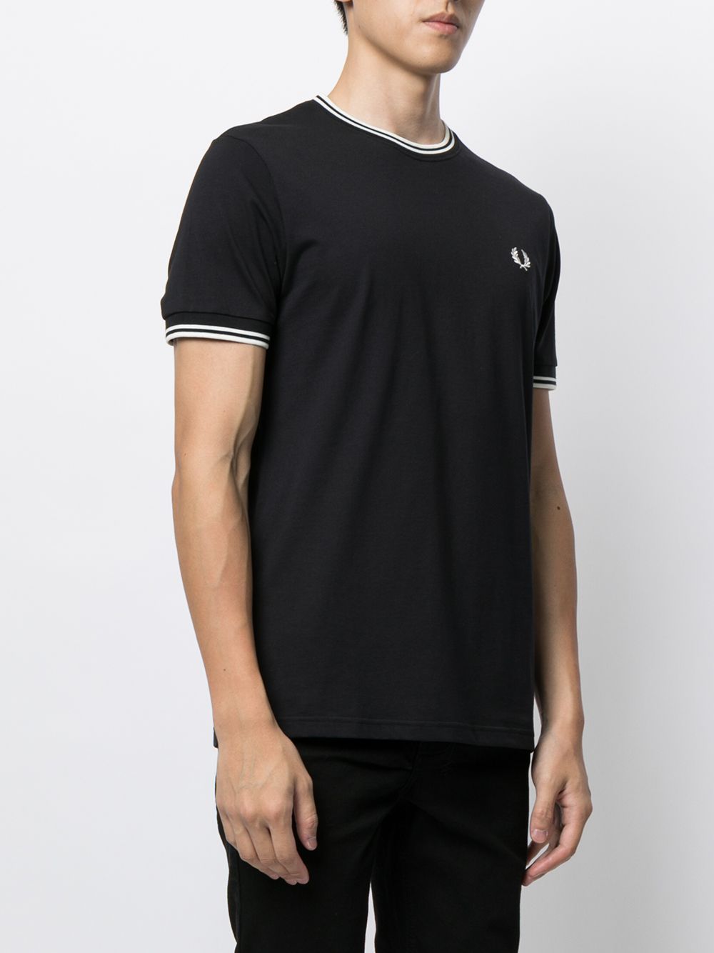 logo-embroidered cotton T-shirt