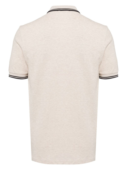 embroidered logo polo shirt
