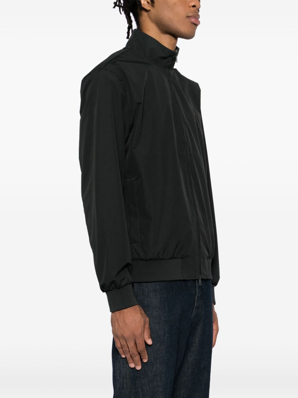 logo-embroidered jacket