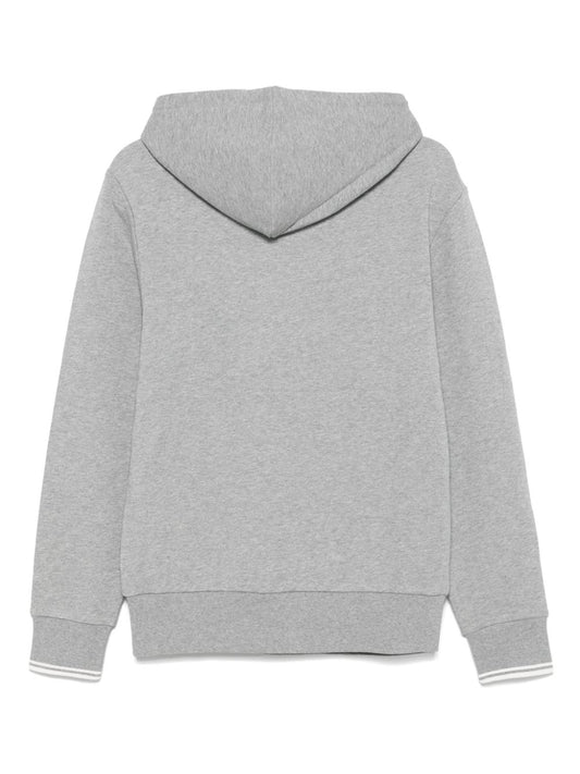 logo-embroidered hoodie