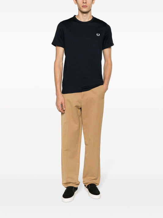 logo-embroidered cotton T-shirt