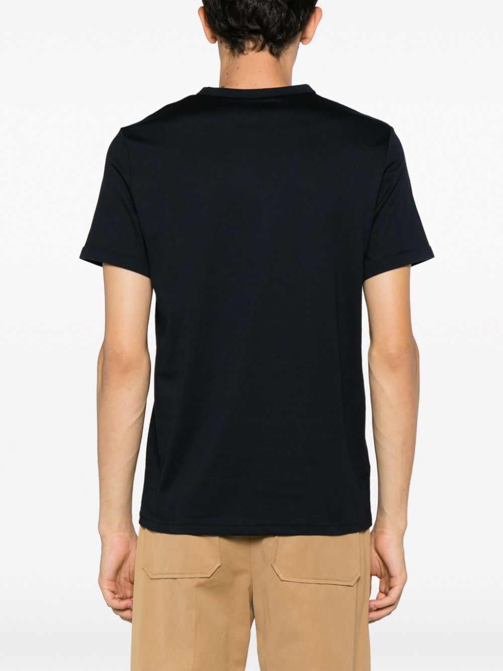 logo-embroidered cotton T-shirt