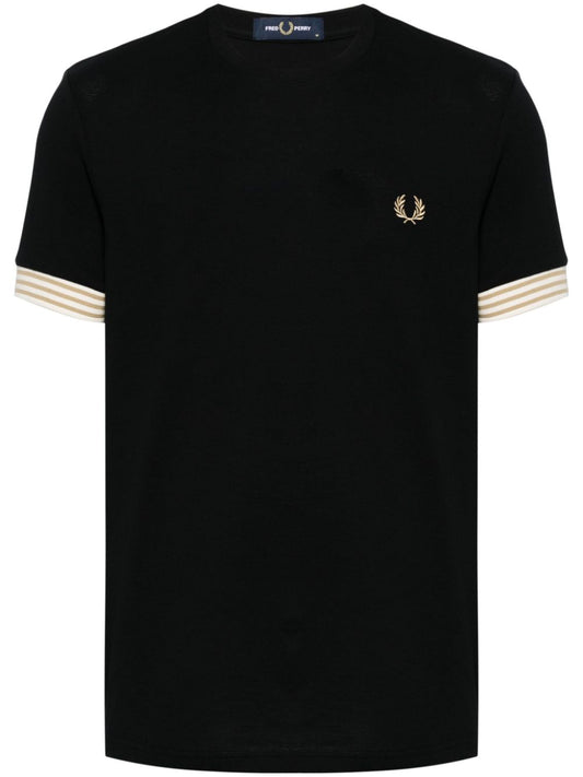 logo-embroidered cotton T-shirt