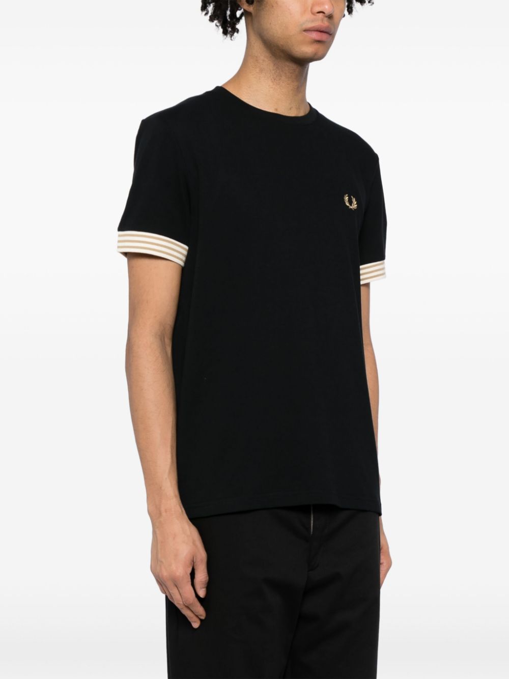 logo-embroidered cotton T-shirt