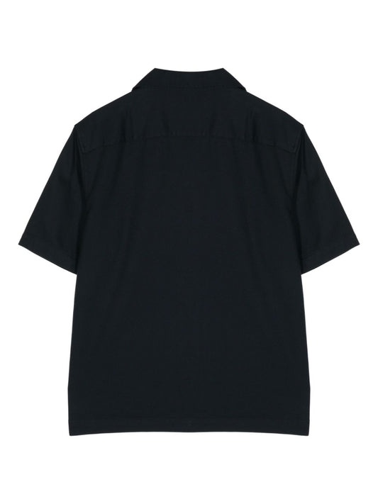 logo-embroidered cotton shirt
