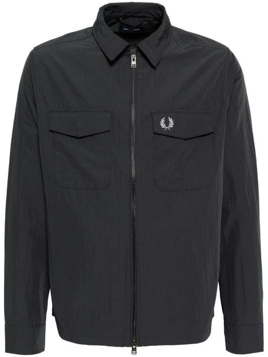 zip-up shirt jacket
