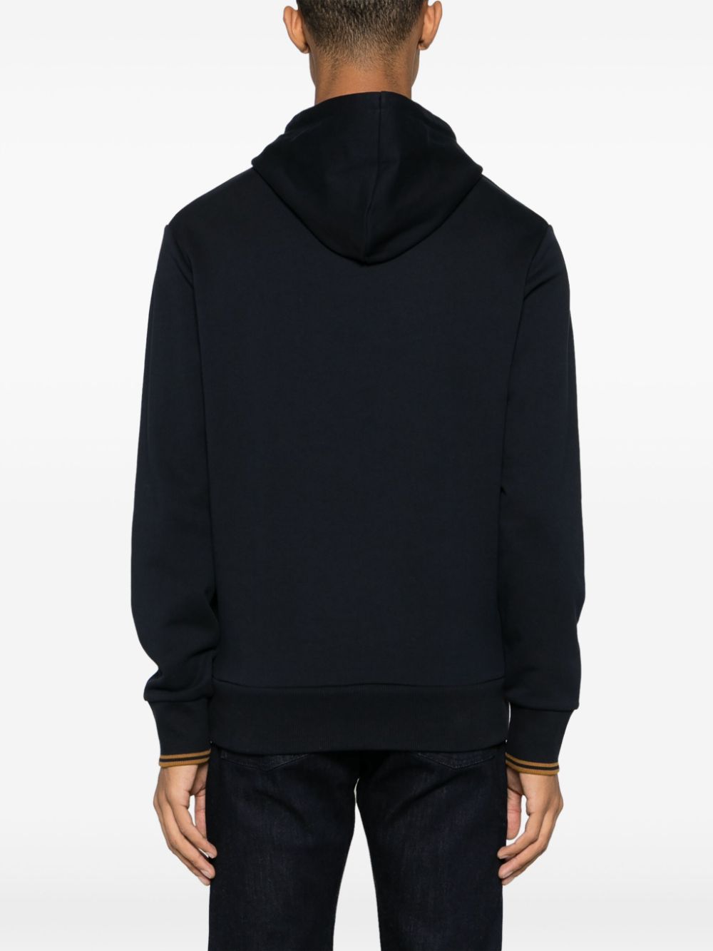 logo-print drawstring hoodie