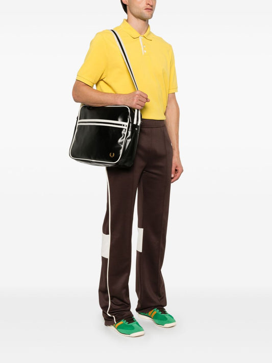 striped shoulder bag