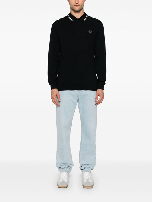 logo-embroidered polo shirt