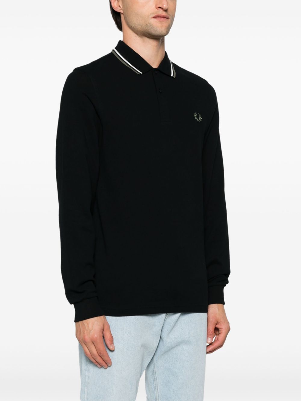 logo-embroidered polo shirt