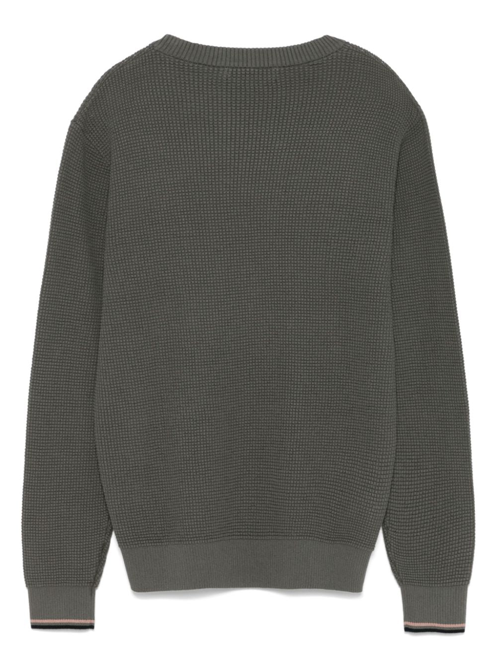 waffle-stitch sweater