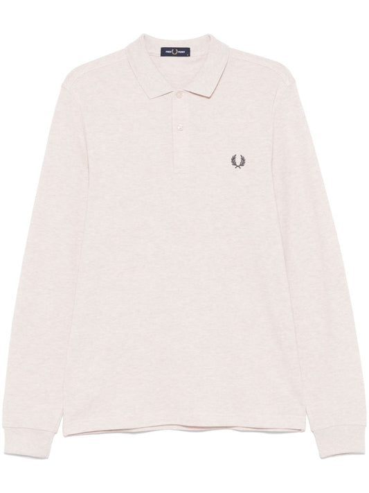 embroidered-logo polo shirt