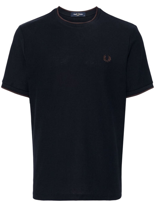 T-shirt en crêpe piqué