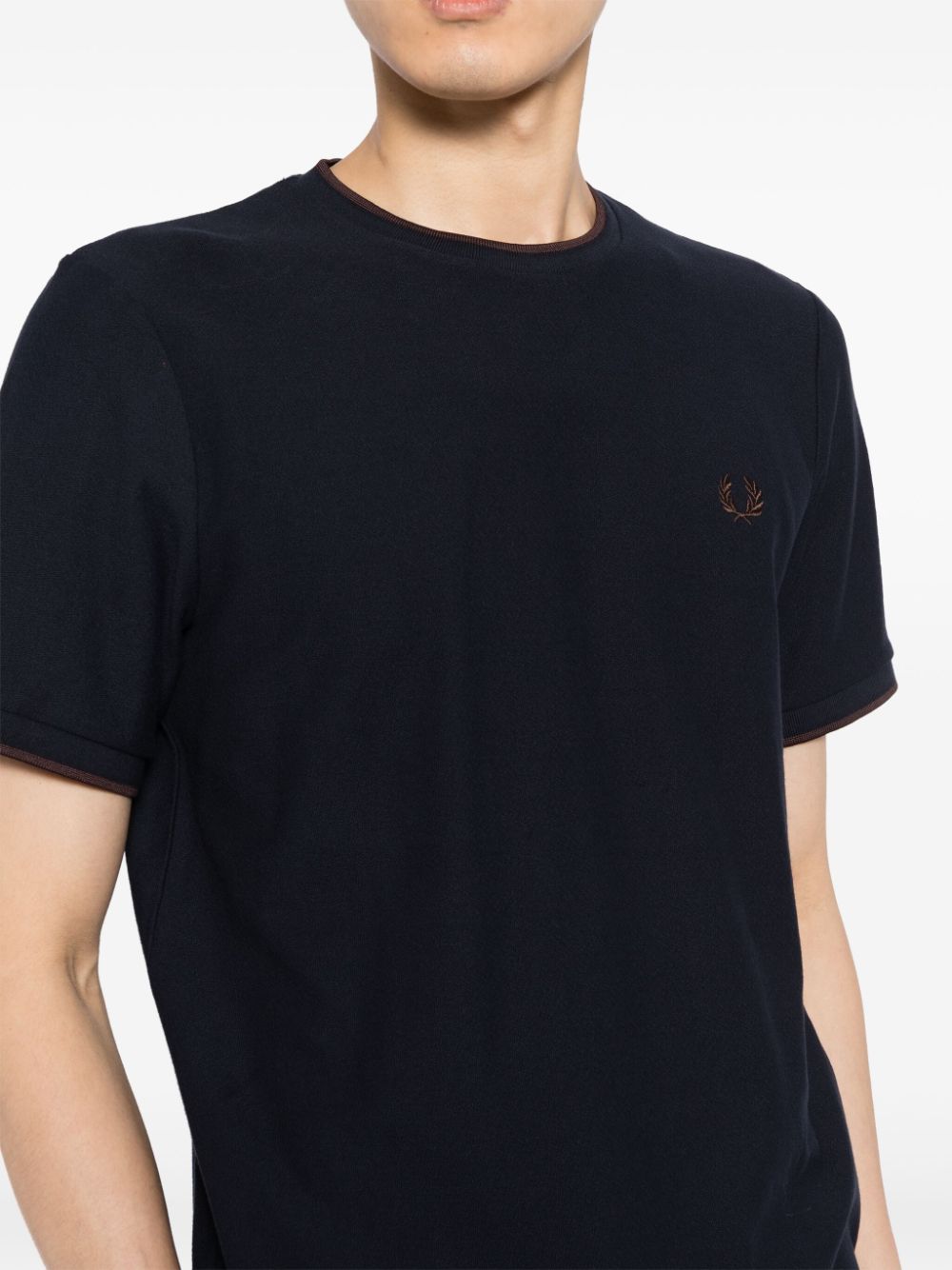 T-shirt en crêpe piqué