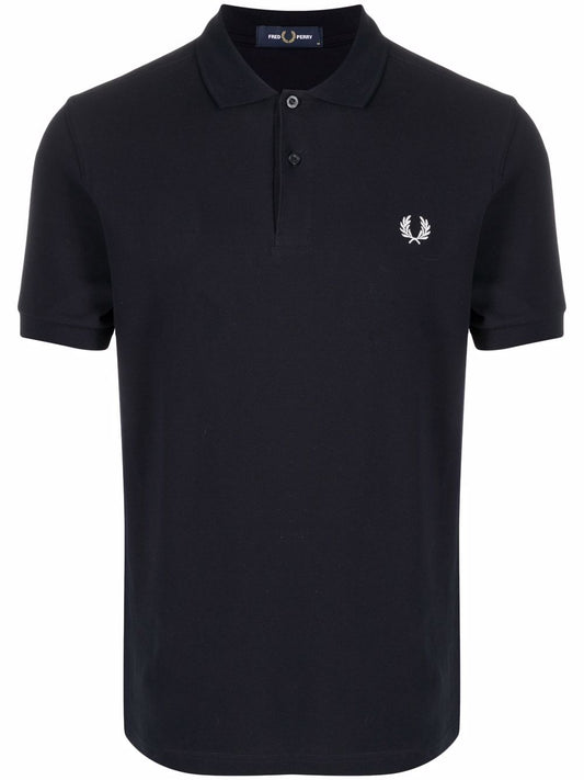 embroidered logo polo shirt