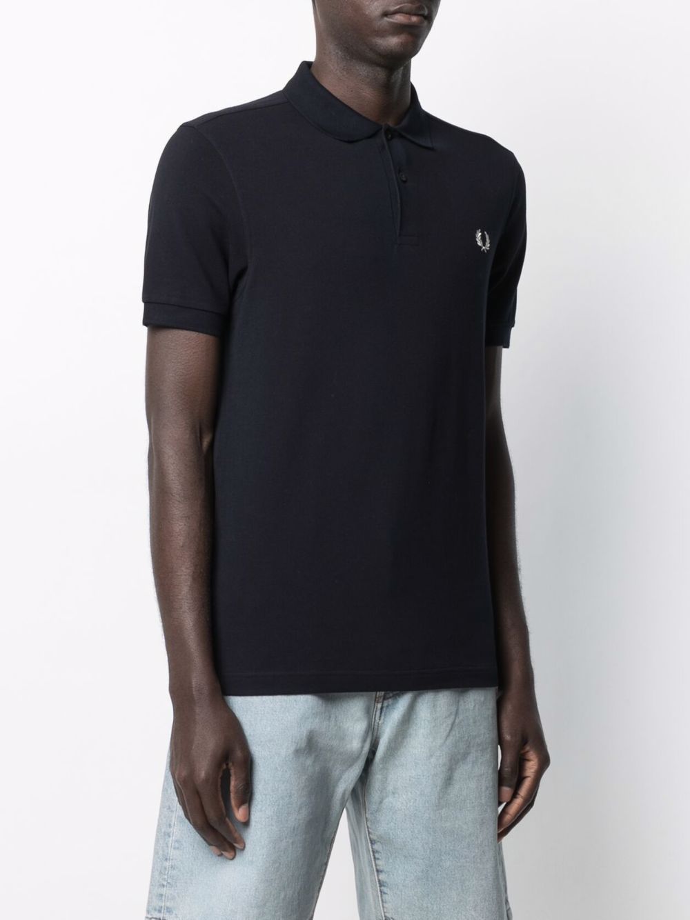embroidered logo polo shirt