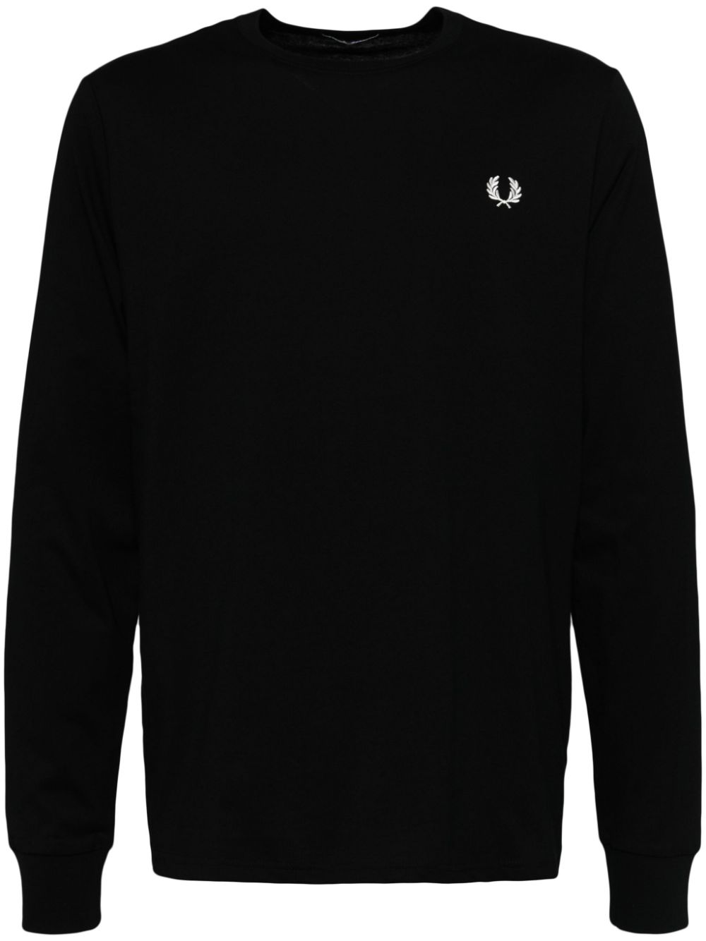 logo-embroidered long-sleeved T-shirt