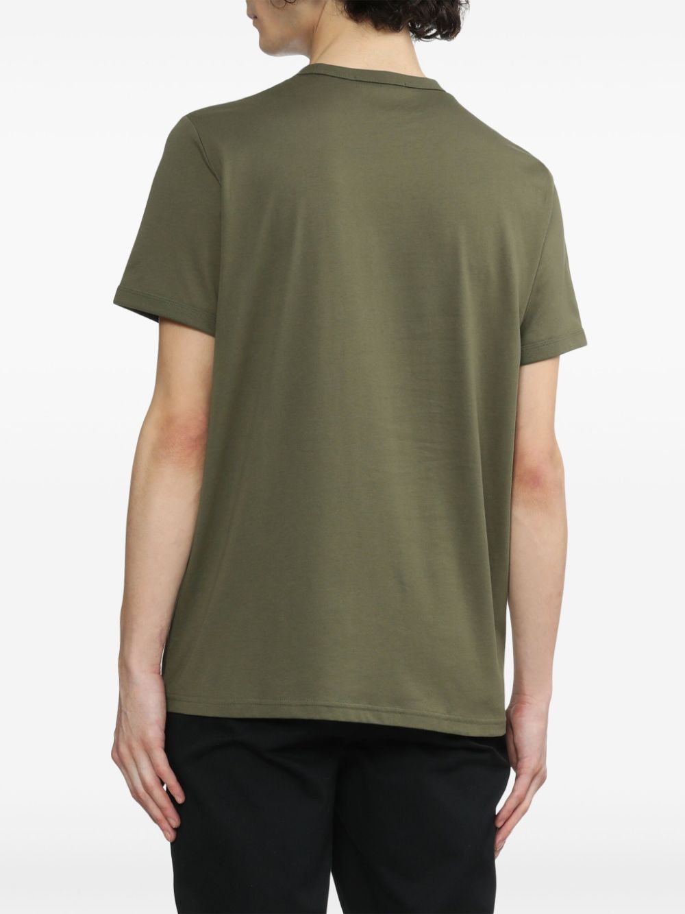 logo-embroidered cotton T-shirt