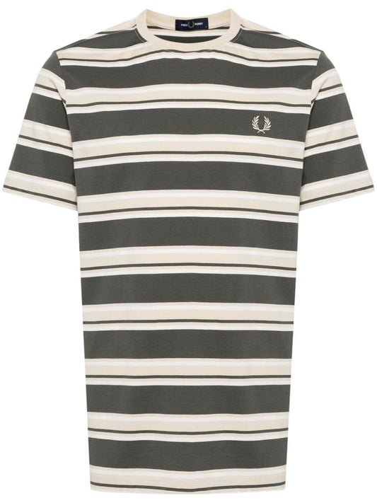 T-shirt en coton rayé