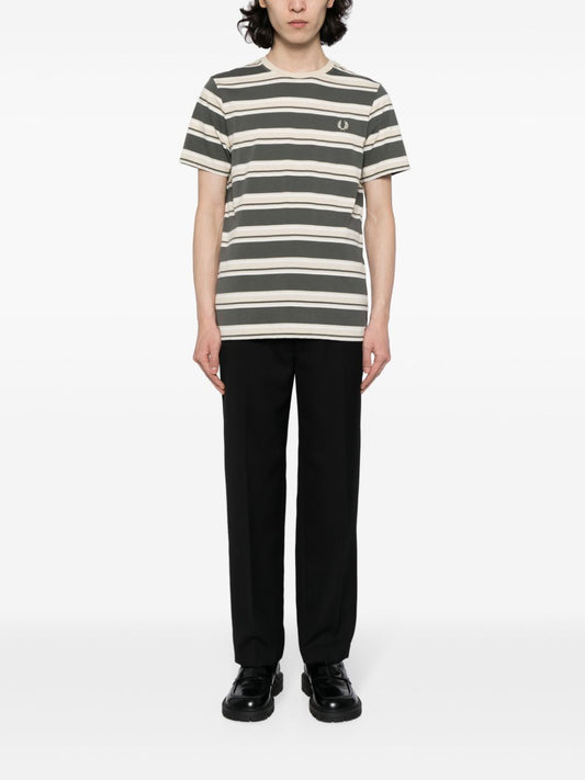 T-shirt en coton rayé