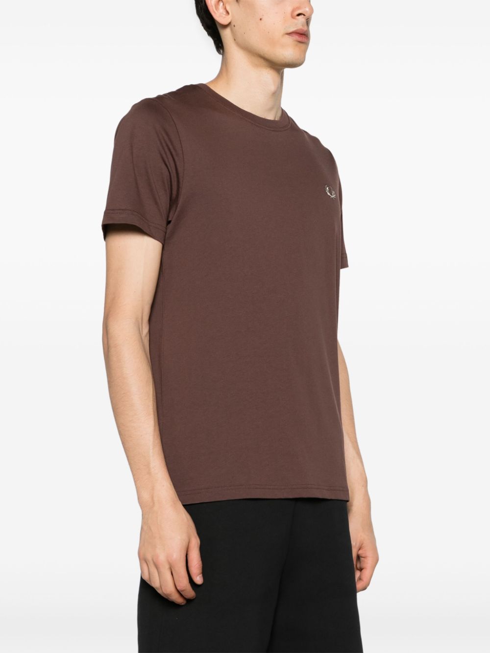 logo-embroidered cotton T-shirt