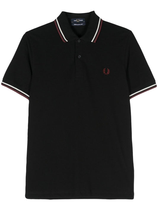 logo-embroidered polo shirt