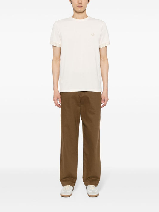 logo-embroidered cotton T-shirt