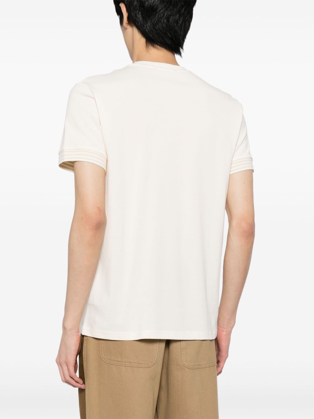 logo-embroidered cotton T-shirt