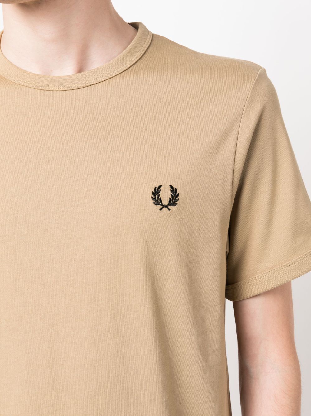 logo-embroidered cotton T-shirt
